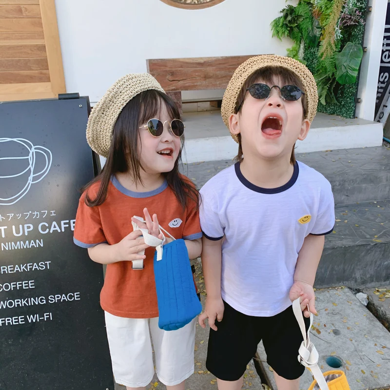 Boys Boutique Clothing Wholesale Kids Summer Cotton Shirts Cartoon Pattern T-shirts