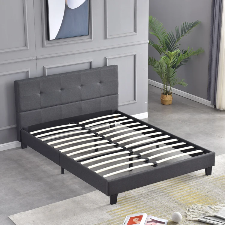 Popular modern comfortable hotel and family popular wooden bed frame