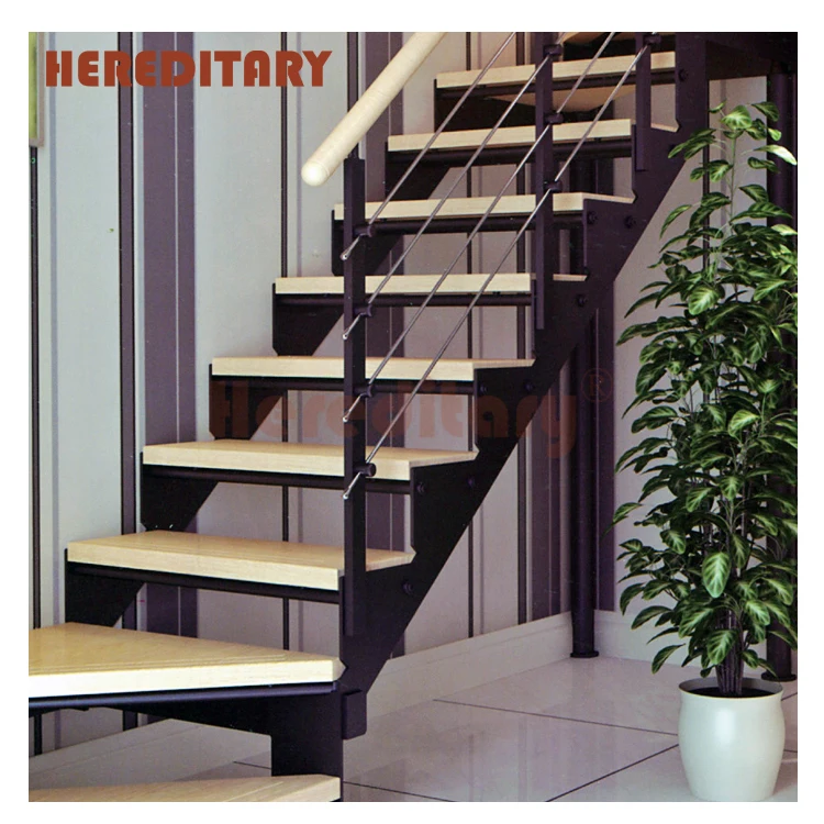 modern iron staircase pictures indoor straight stairs  mono stringer staircase with cable railing center beam stairs