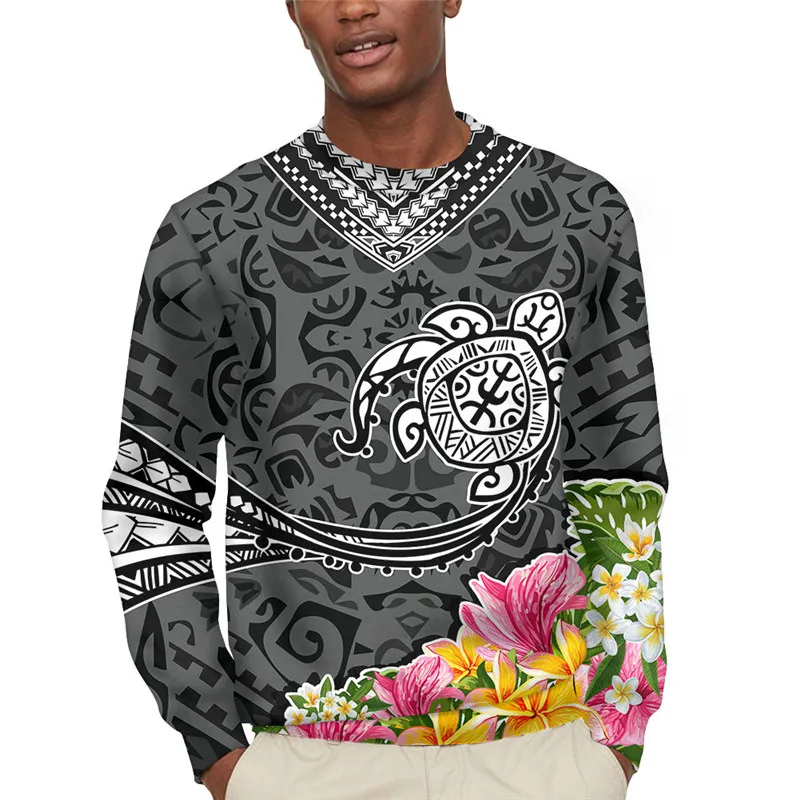 
Street wear workout hoody men clothing American Samoa Polynesian with Turtle grey hoodies vendors sweatshirt tagless hoodies 