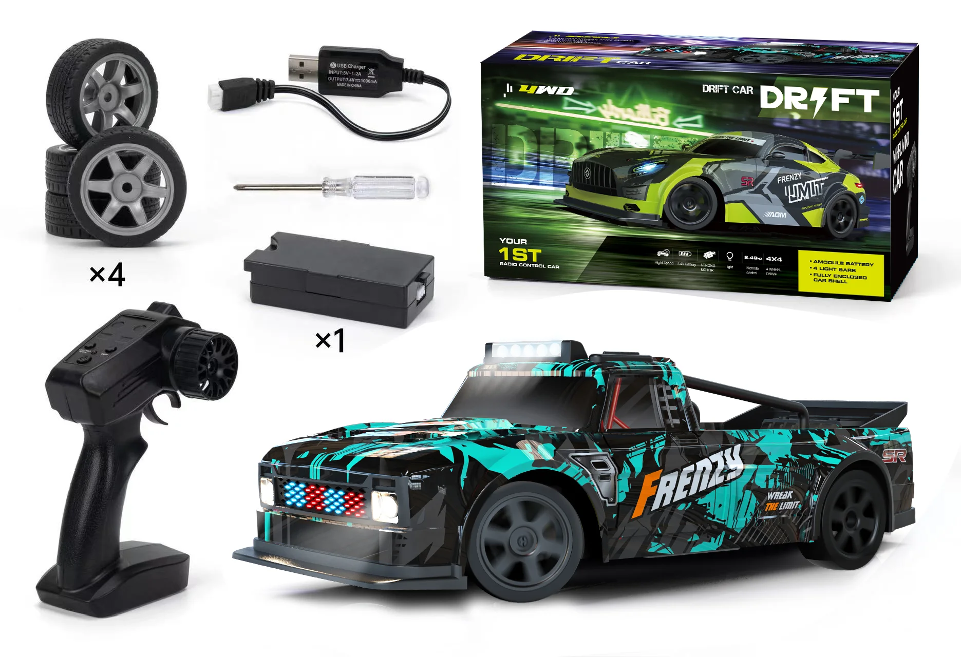 S924 1:16 4wd drift rc car racing car for kids electric drift car cool outfit