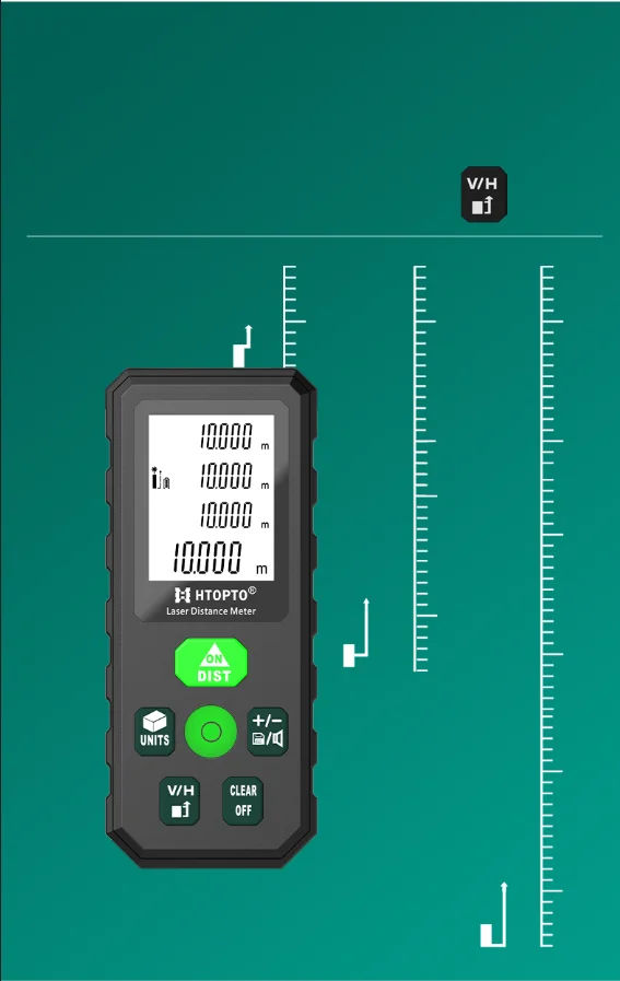 Measure tool green indoor green lazer meter laser distance meter high precision rangefinder mini laser level