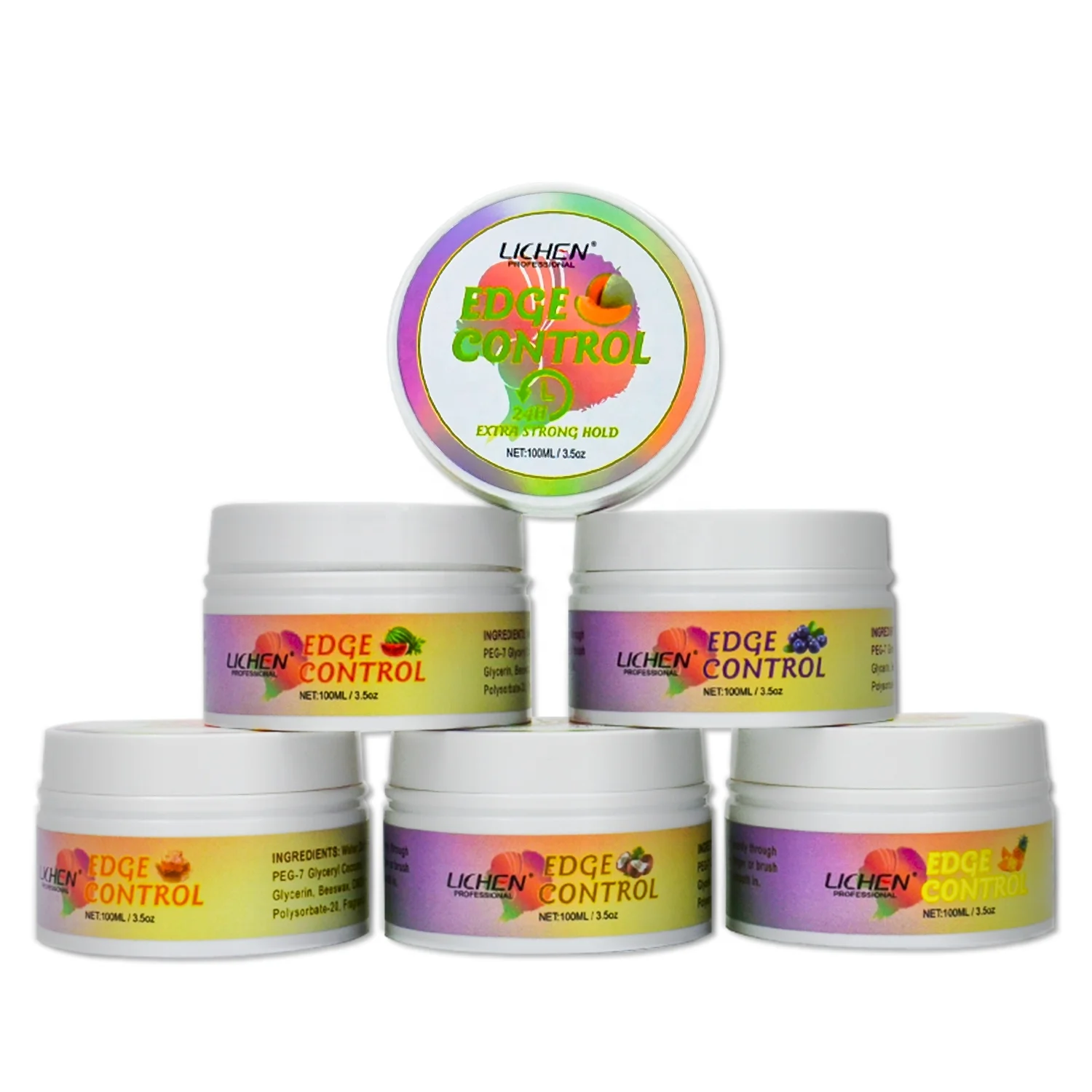 4c hair gel edge control 24 Hour long lasting edge tamer No Flaking or White