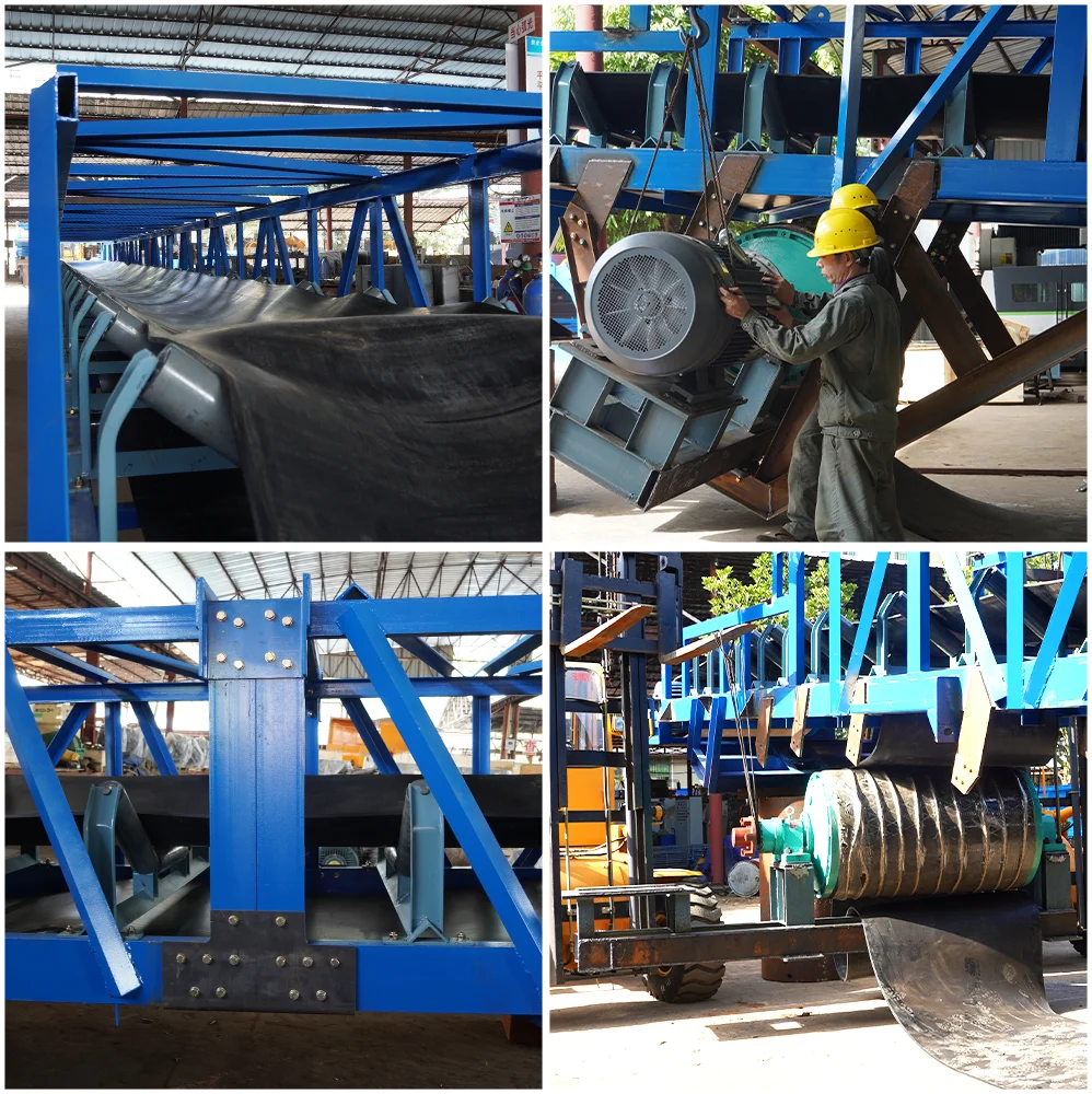 
Philippines Patented 30m X 1.2m Belt Mobile Conveyor With One Year Warranty 