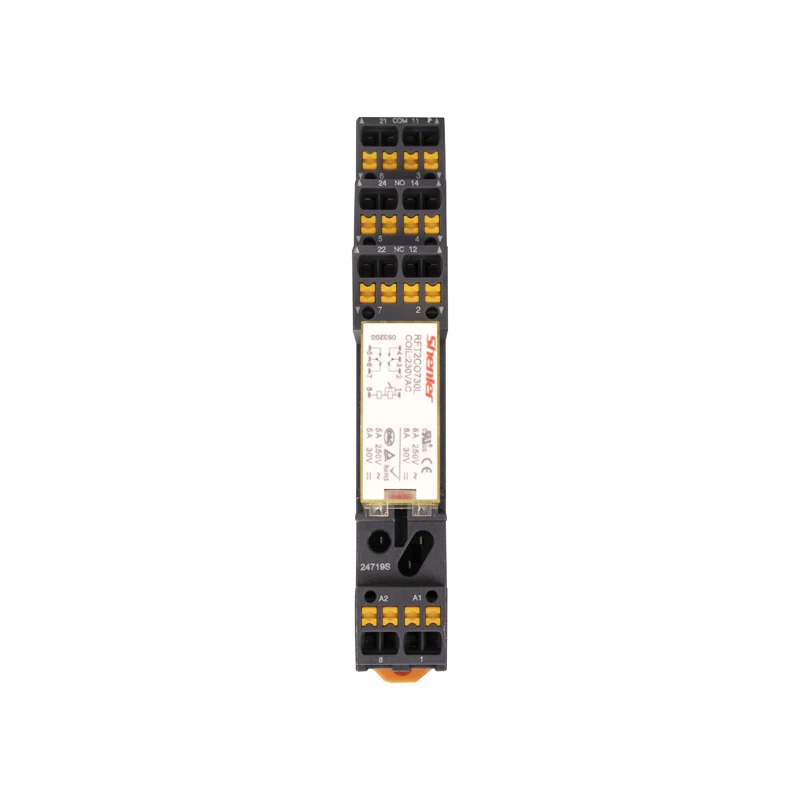 Shenler RFT2CO730L + SRU08-ST триггерный релейный модуль комплект 8A цепи 2 pole 230VAC интерфейс релейные разъёмы высокой мощности
