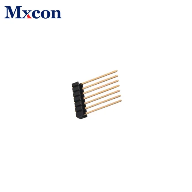 
High quality single row straight double plastic Pitch 2.54mm pin header 
