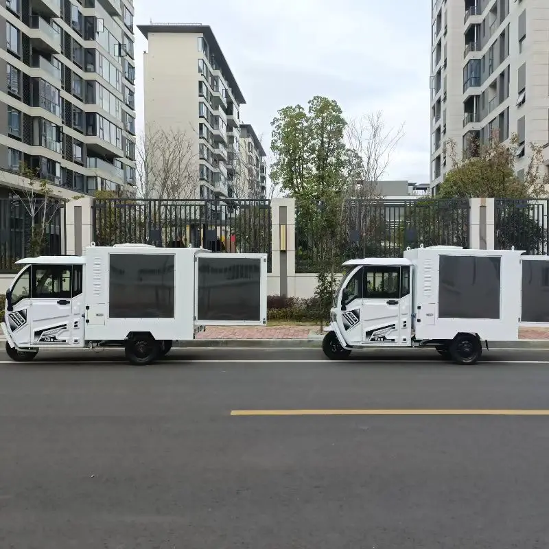 Outdoor Digital Billboard tricycle with Led Display mobile advertising tricycle Led billboard tricycle