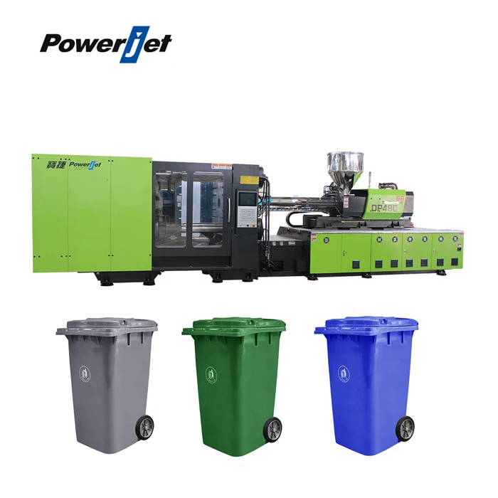  Двухплатформенная пластиковая большая уличная мусорная корзина Powerjet машина для литья под