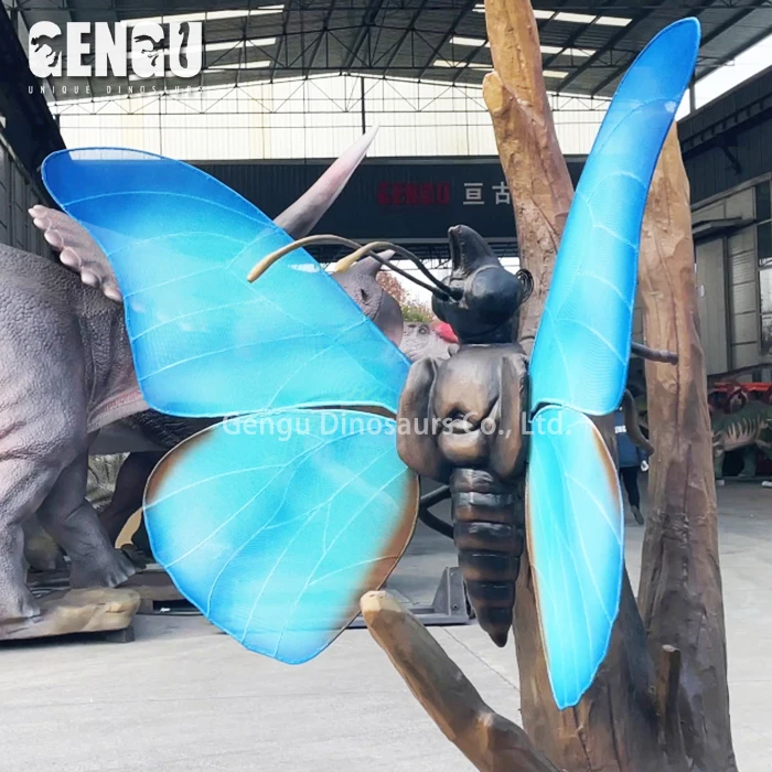 Garden Decoration Colorful Animatronic Butterfly Model Handmade Insect