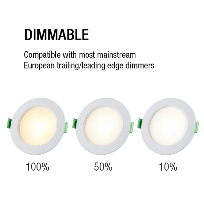 2022 Saa reseced adjustable pbt plastic spot dali control small size australian led down light 18watt frame 70 mm 75mm housing