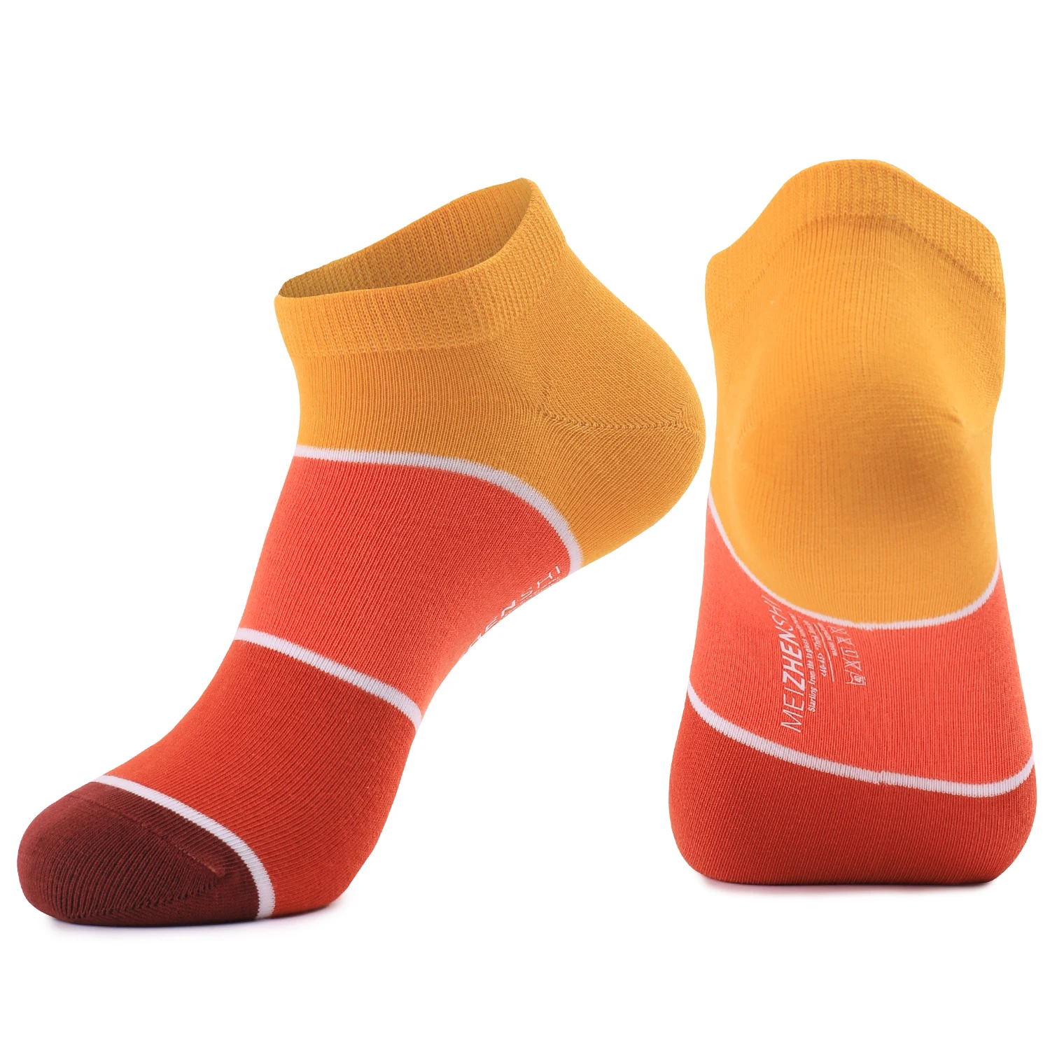 Wholesale 100 Cotton summer  ankle socks   Custom Dress Fashionable colored   Mens  Breathable striped socks