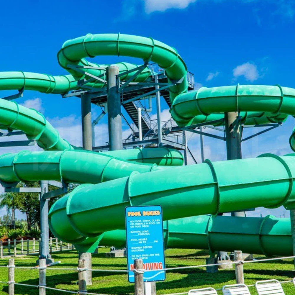 Spiral Black Hole Fiberglass  Water Slide Aqua Park Pool Slide