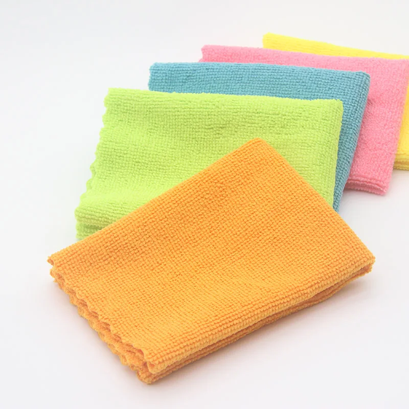 Edgeless durable machine washable 30x30 custom car wash microfibre towels