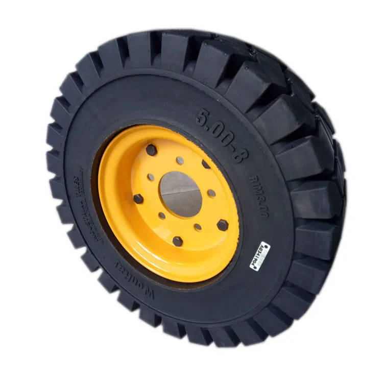 Solid wheel 500-8,5.00-8/3.00 Forklift Solid Tire with Rim