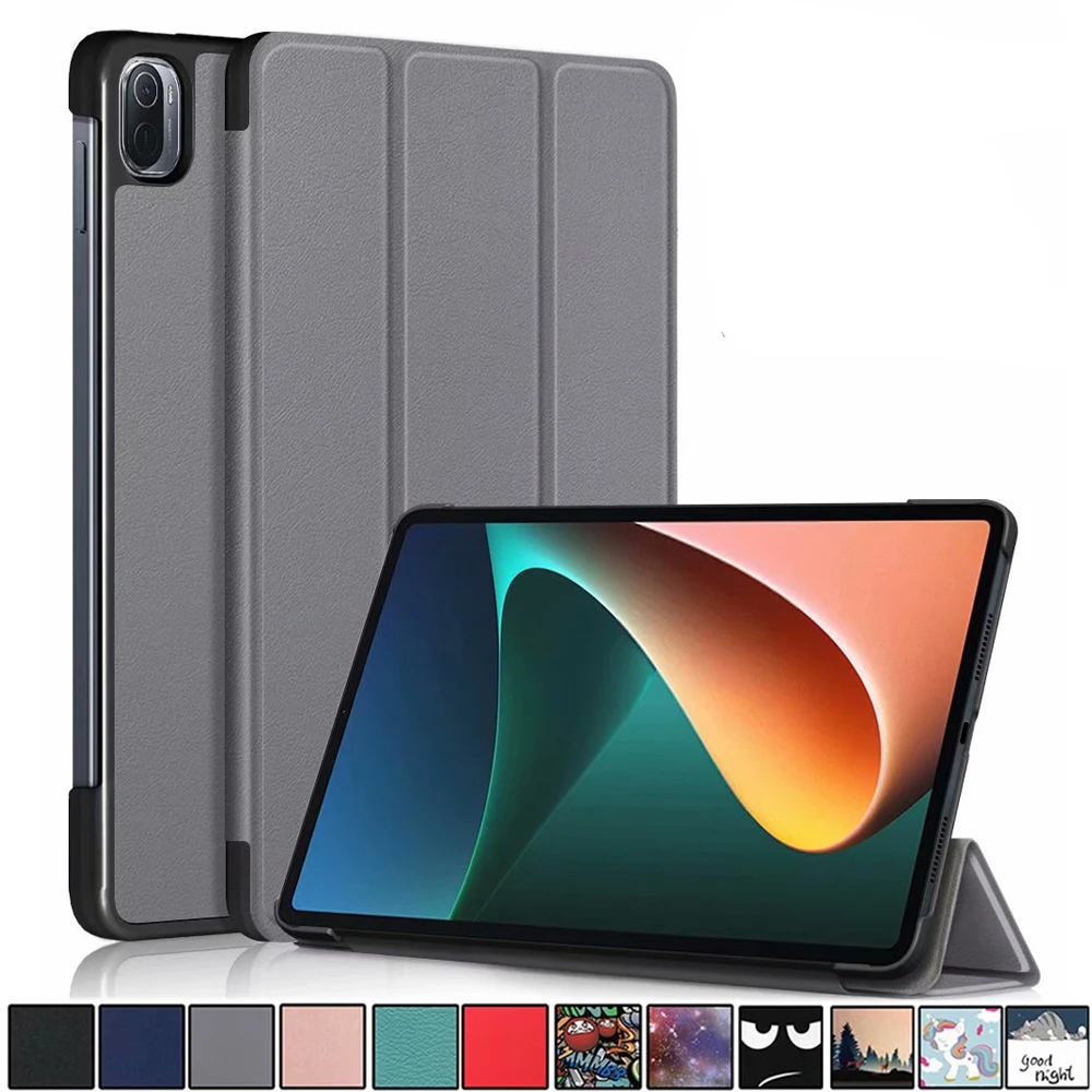 Умный чехол из искусственной кожи для Xiaomi mi pad 5 трехцветный планшетного ПК Pro 11
