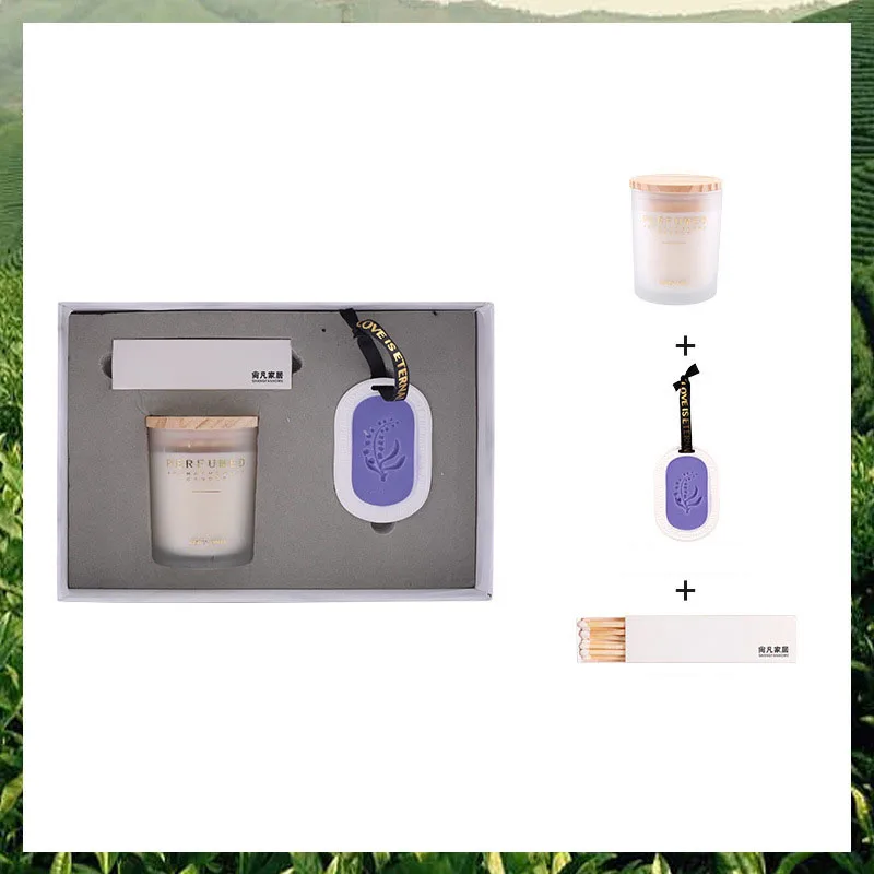 2024 Latest Luxury Design Soy Wax Spiritual Scented Candles Reed Diffuser Set for Home Restaurant Festival Decor