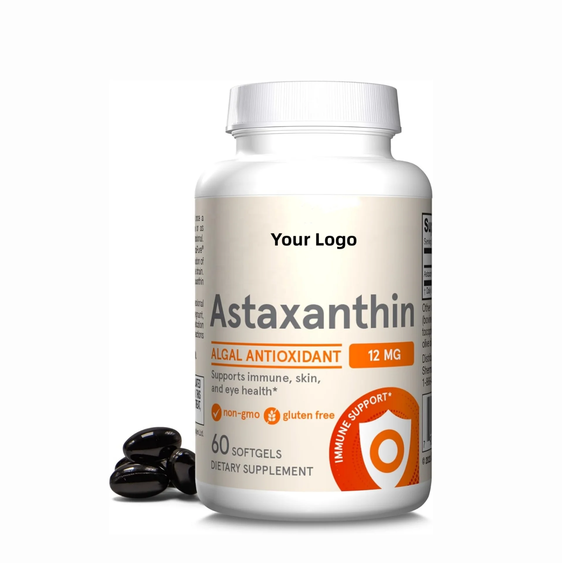 OEM Private Label  EPA/DHA Astaxanthin Oil Softgel Custom Customization Astaxanthin Soft Capsule