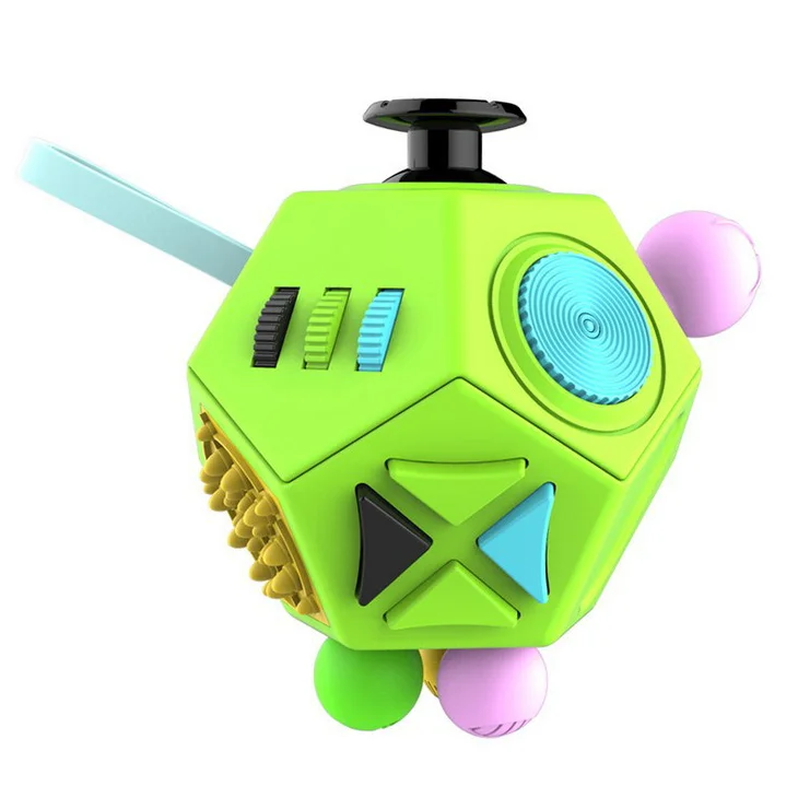New Mini 12 Sides Magic Gadgets Kid Fidget Cube Toys Hand Spinner Toy Gifts Anti Depression Cube