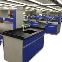 Lab Equipment Wall Working Bench Underbench Cabinet With Phenolic Resin Top