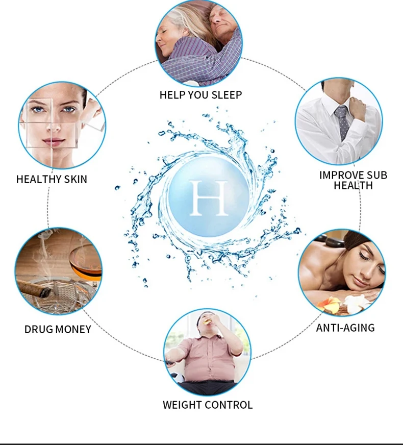 H2 Life Luxury Hydrogen Water Bottle with USB and Car Power Source H8 Model Gift Box Included