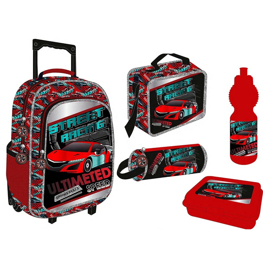 Toddler Backpack for School Boys Kindergarten Elementary Kids Backpack 5 in 1 School Trolley Bag