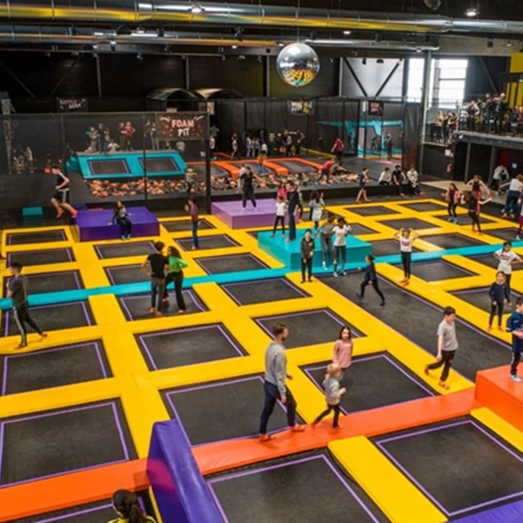 Free Jump Trampoline Manufacturer Indoor Trampoline Park Zone With Slam Dunk