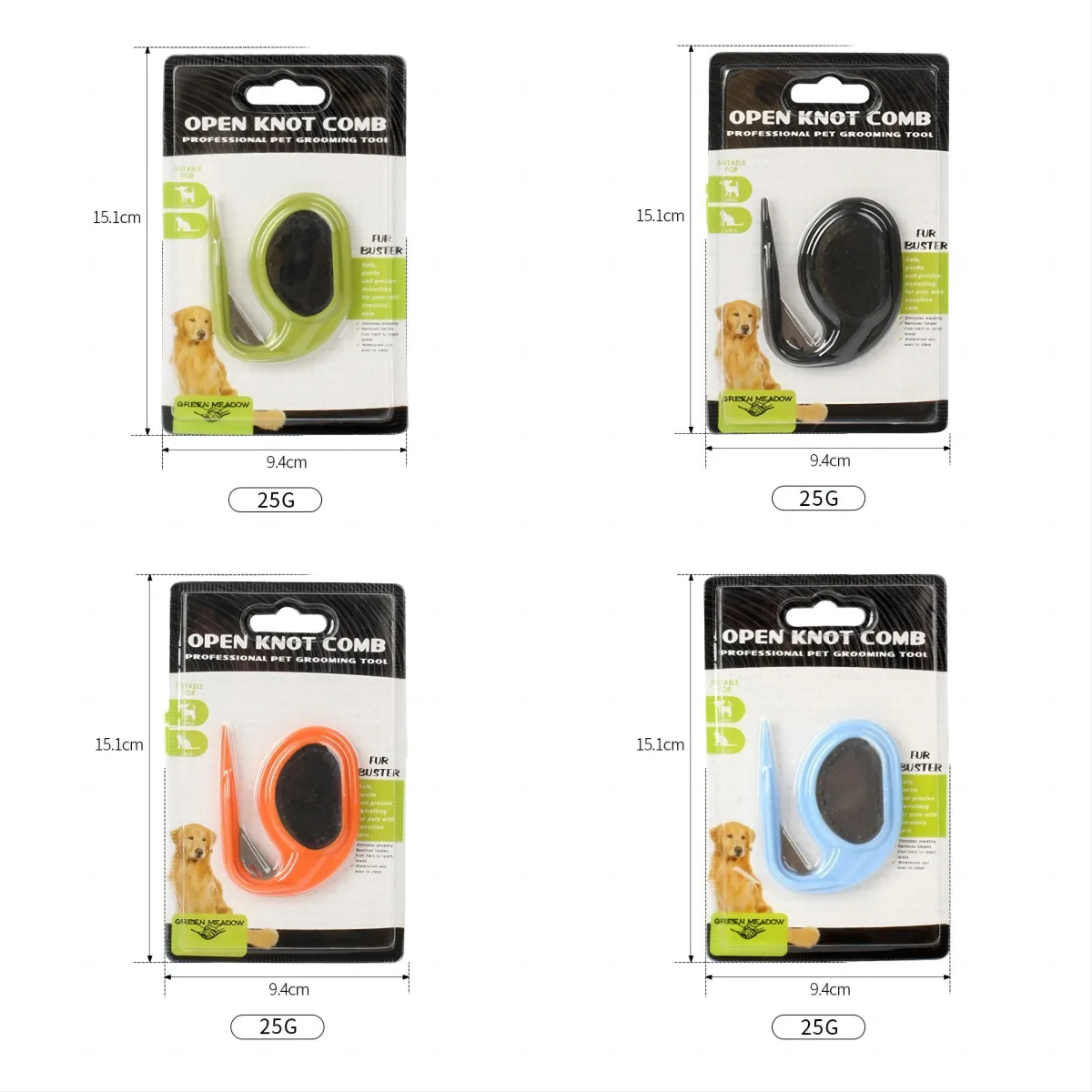 Mat Splitter Cat Pet Knotting Comb Open Knot Shedding Brush Dog Knotting Comb Knife Dog Lightweight Dematting Blade Brushes