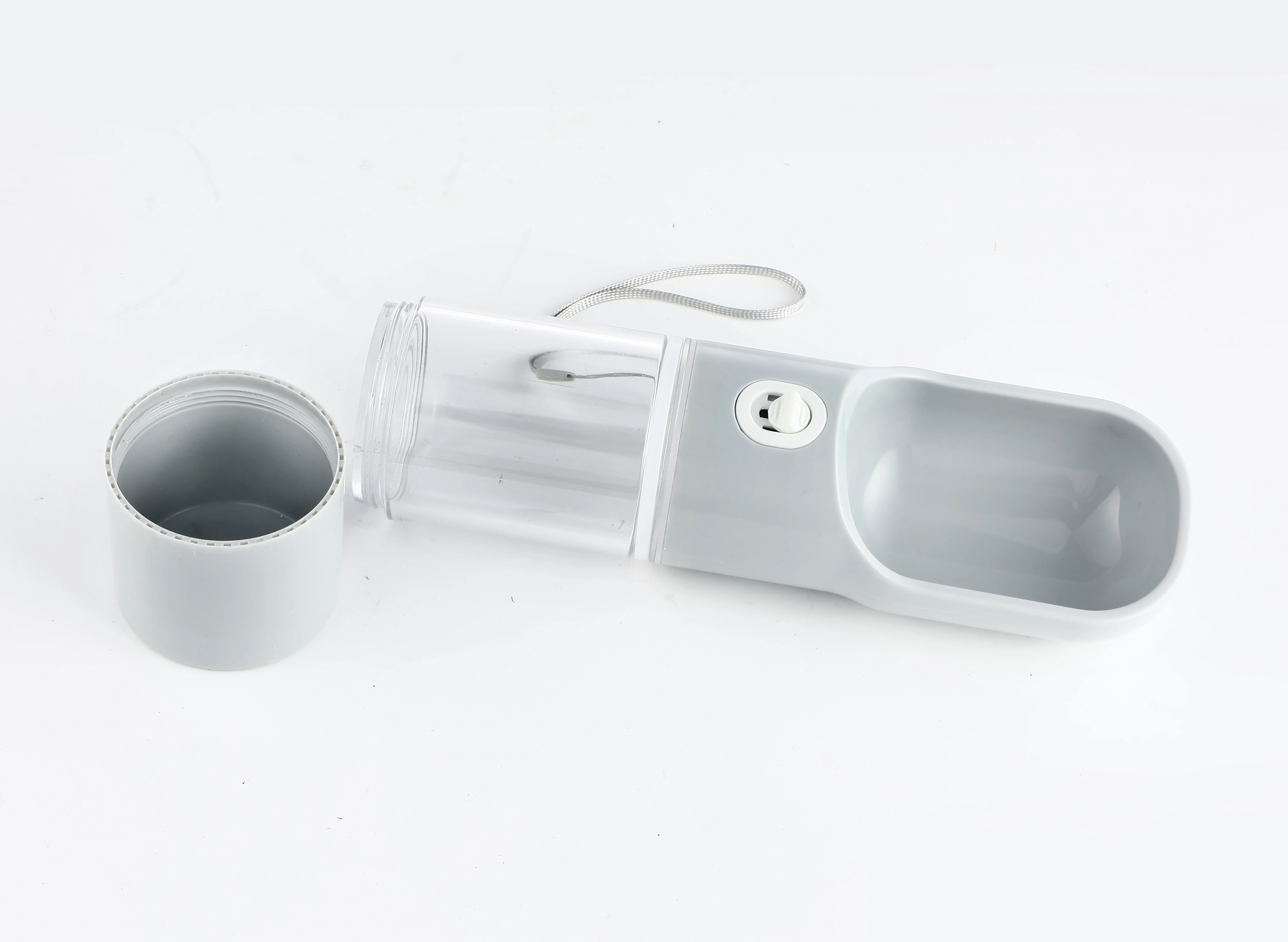 Новый дизайн, аксессуары для домашних животных, портативная бутылка для воды для собак и кошек с чашкой для еды