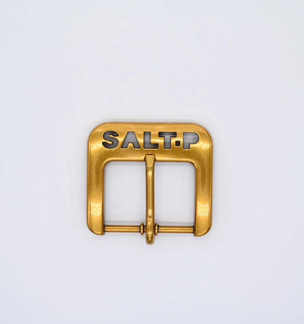 Custom Hollow Logo Old Gold Color Metal Zinc Alloy Belt Buckle For Men