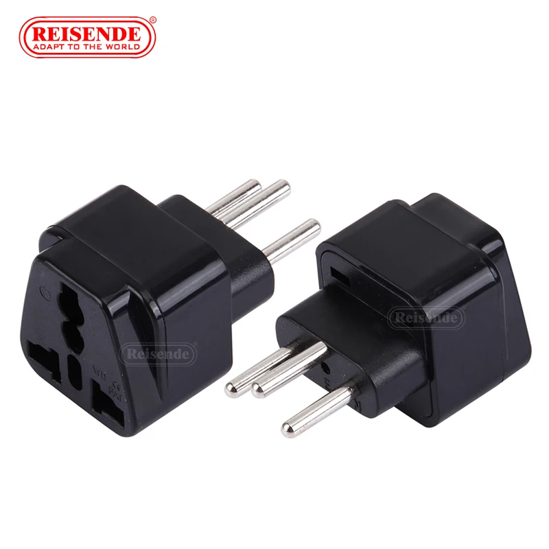 3pin Swiss AC Power Plug UK/US/EU To Brazil Swiss Socket Travel Power Adapter Plug 3 Pin Converter