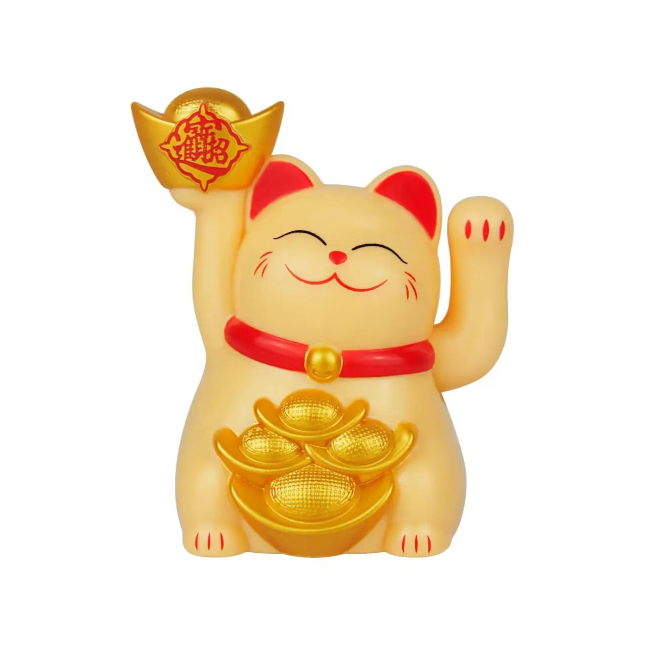 Statue Decoration Home Decor Japanese Shaking Hand Fortune Cat 2-inch solar ABS plastic lucky cat Ornament
