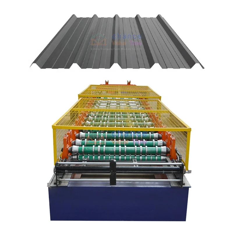 Liming Steel Tile Making Machinery Sheet Metal Roof Tile Panel Cold Roll Forming Machine