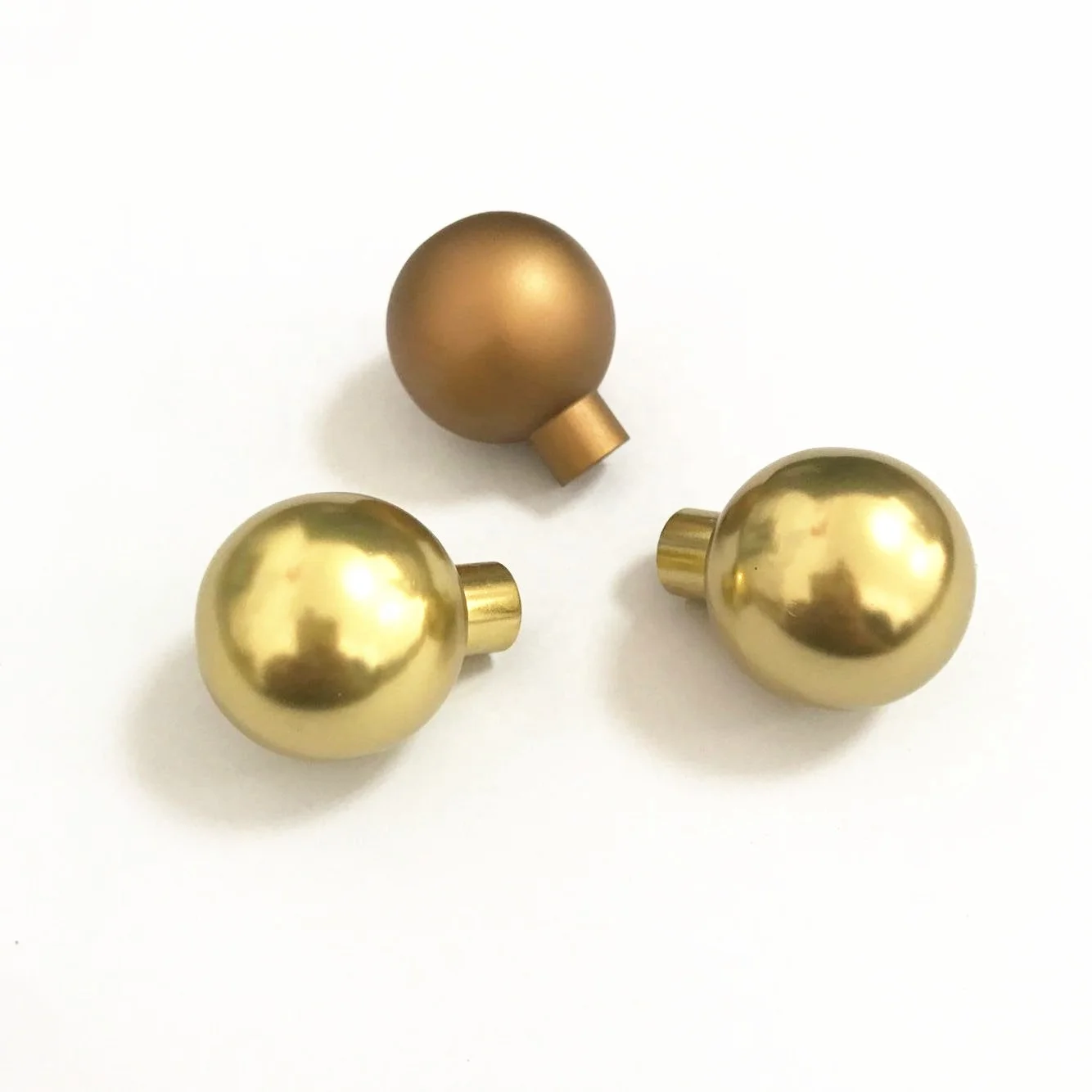 Solid Round Ball Brass Gold Drawer Handle Knob For Furniture Cabinet Door D1366