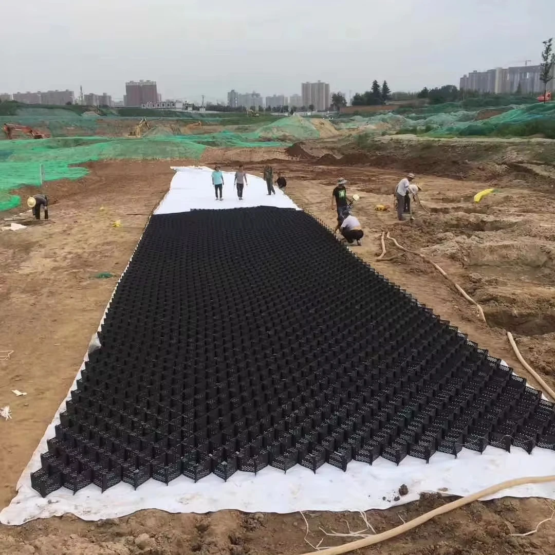 Best prices HDPE plastic geocell 20cm geocell with geotextile for parking lot & Paddock