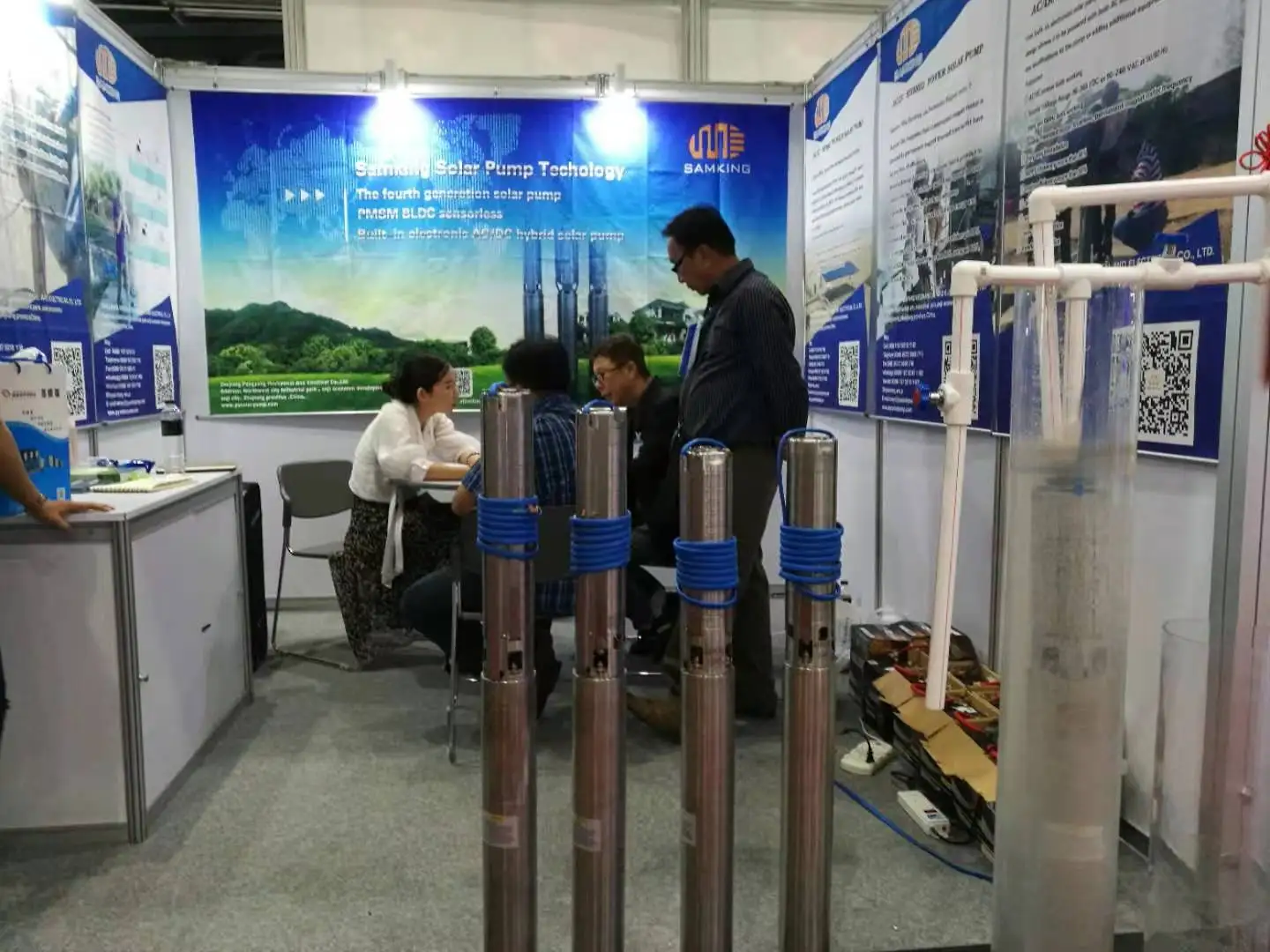 AC/DC Solar Power Irrigation Deep Well Water Submersible Pump  0.3-5hp