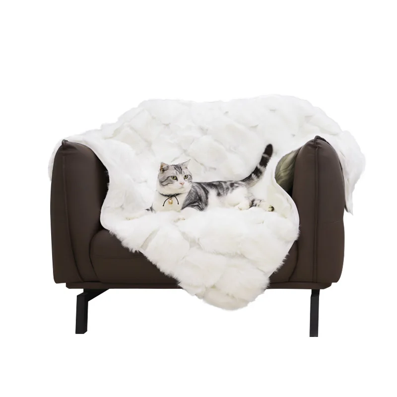 2022 new design of sofa cover wholesale couch Faux Fur blanket sofa protector