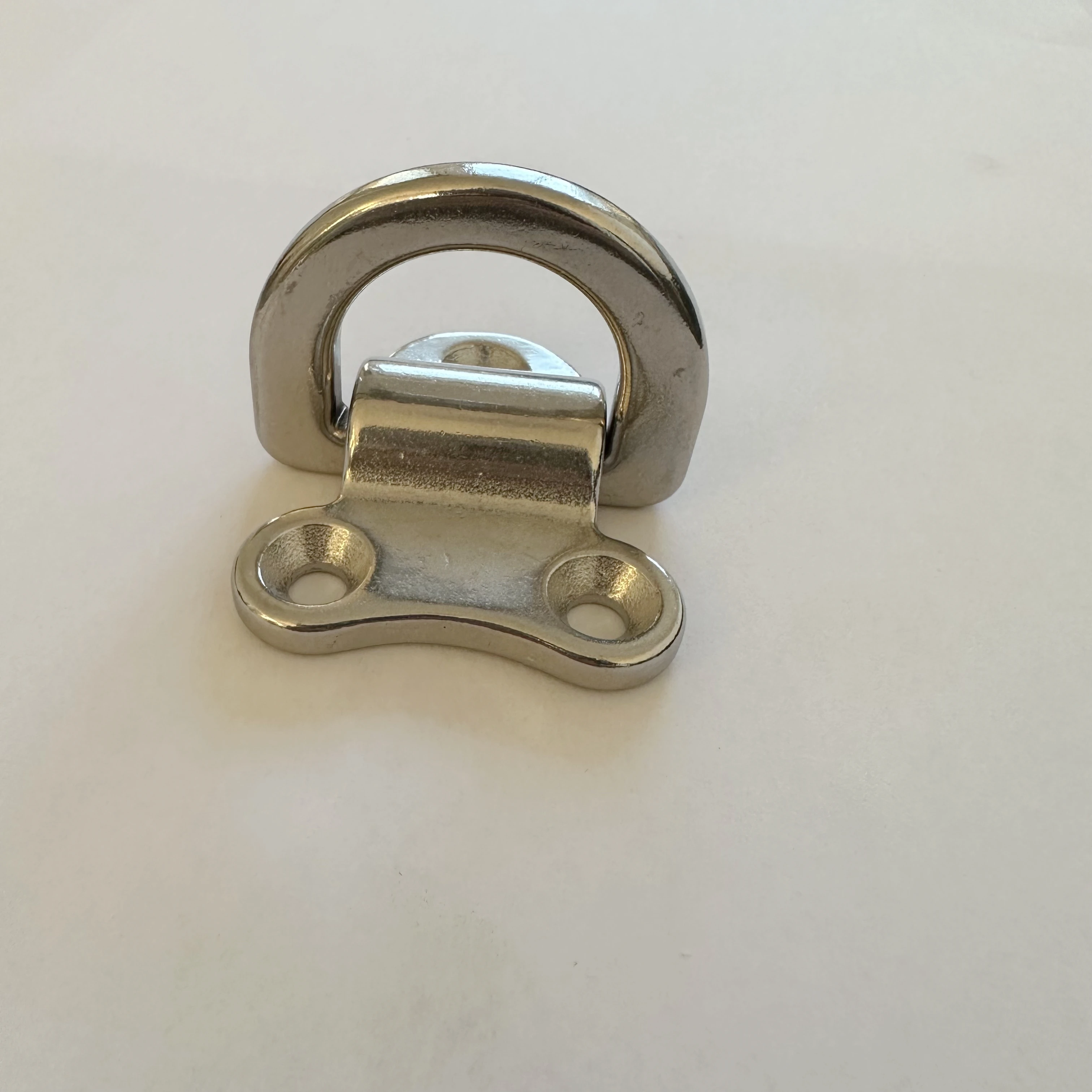 Stainless Steel Folding Pad Eye Lashing D Ring for Yacht Motorboat Truck