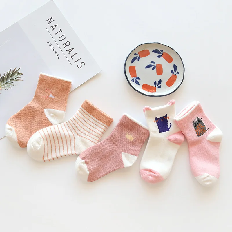 
Wholesale In Store Knitted Kids Socks Organic Baby Socks Cotton With OEM Design 