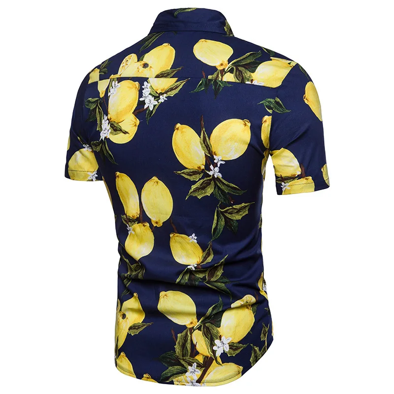 Hawaiian Shirt Custom Relaxing Ropa Para Hombre Silk Printing Spandex Aloha Shirts For Holidays Collar Baju Polo Hawai Shirt