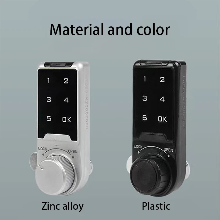 Electronic Keyless Digital Password Keypad Cam Smart Door Lock With Button battery CR2032