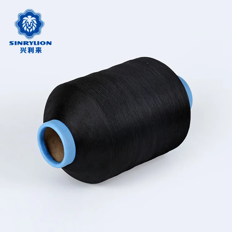 Wholesale high quality twist polyester yarn manufacturer dty for woven label machine