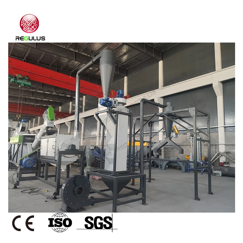 High Productivity 1000kg/h PET Bottles Crushing Washing Line Plastics Bottles Washing Drying Line