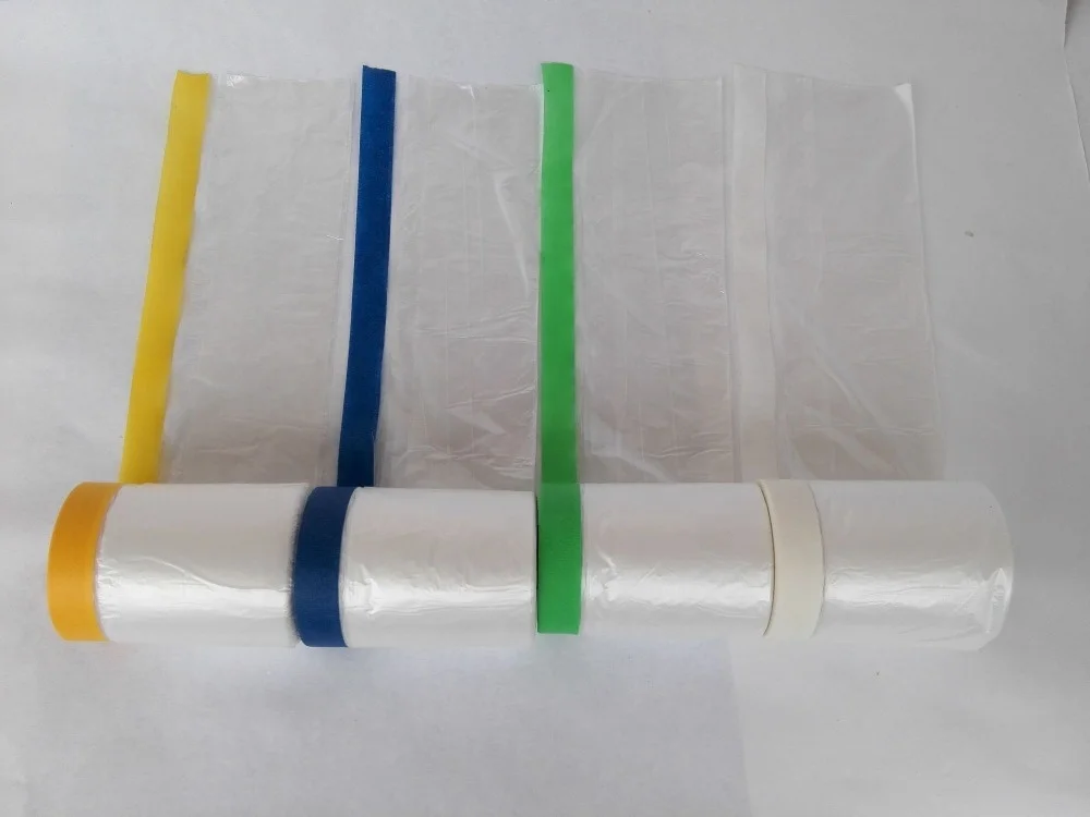 High-Temperature Automotive Pre-Tape Coating Soft PVC Waterproof PE Plastic with Rubber Adhesive Logo Printing for Masking