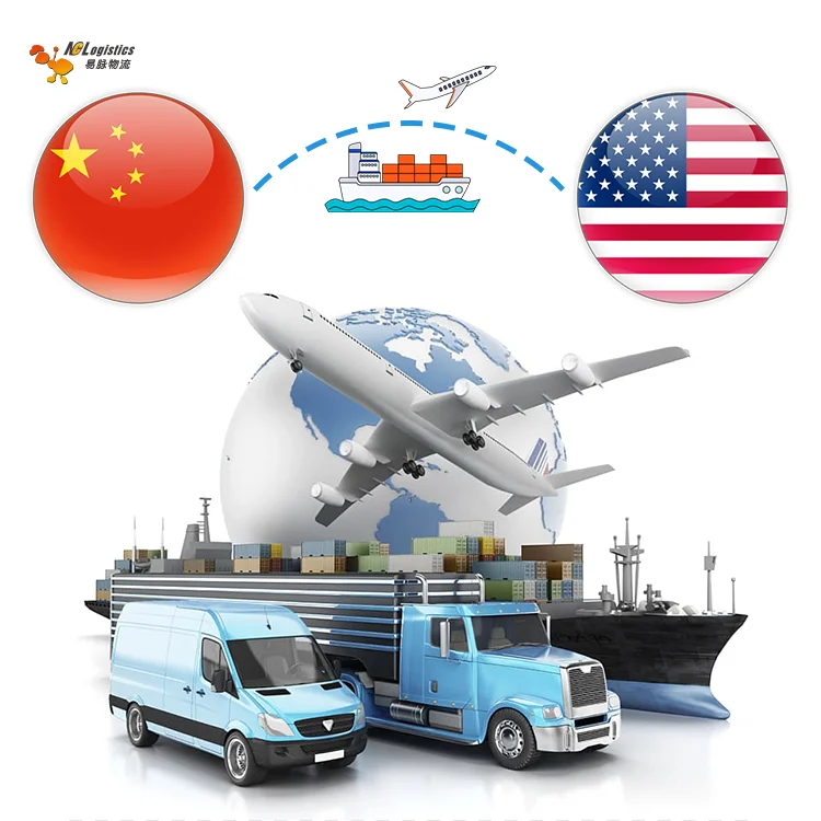 Guangdong/Guangxi Provinces Container Trucking Sea Freight Door To Door Shipping To USA