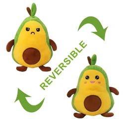 new mood reversible avocado plush toys flip avocado reversible soft toy double sided avocado peluches Children Kids Girl Gift
