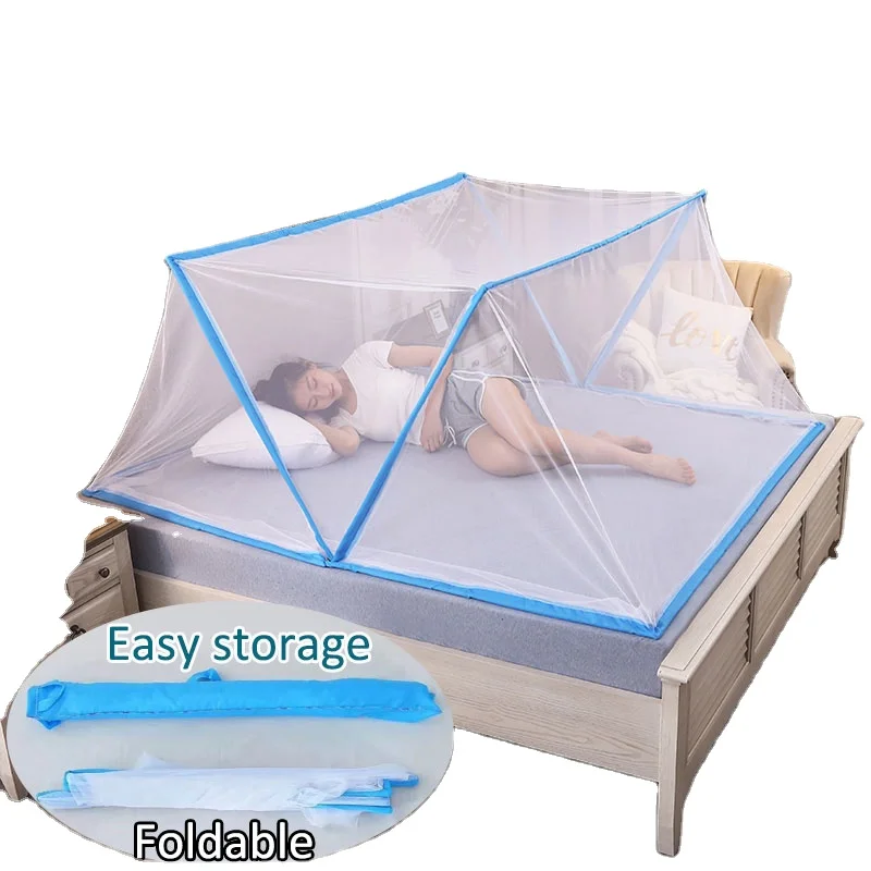  135x190 см Складная москитная сетка для кровати Tiktok Mosquitera Canopy Сетка взрослых легкая быстрая установка складной палатки на открытом
