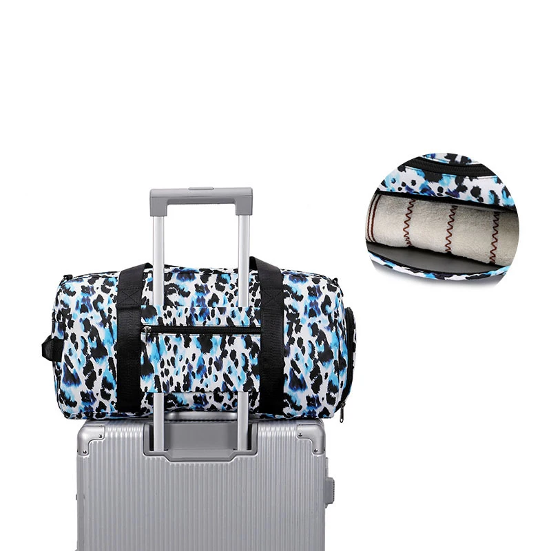 Женская дорожная сумка с леопардовым принтом