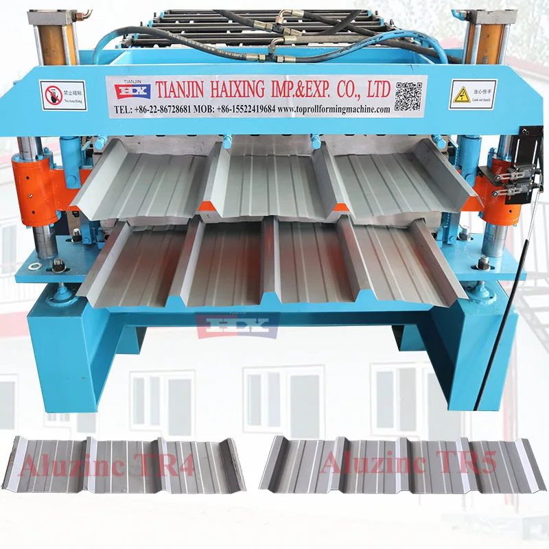 Maquina de fabrica de tr5 tr4 para techo calaminas