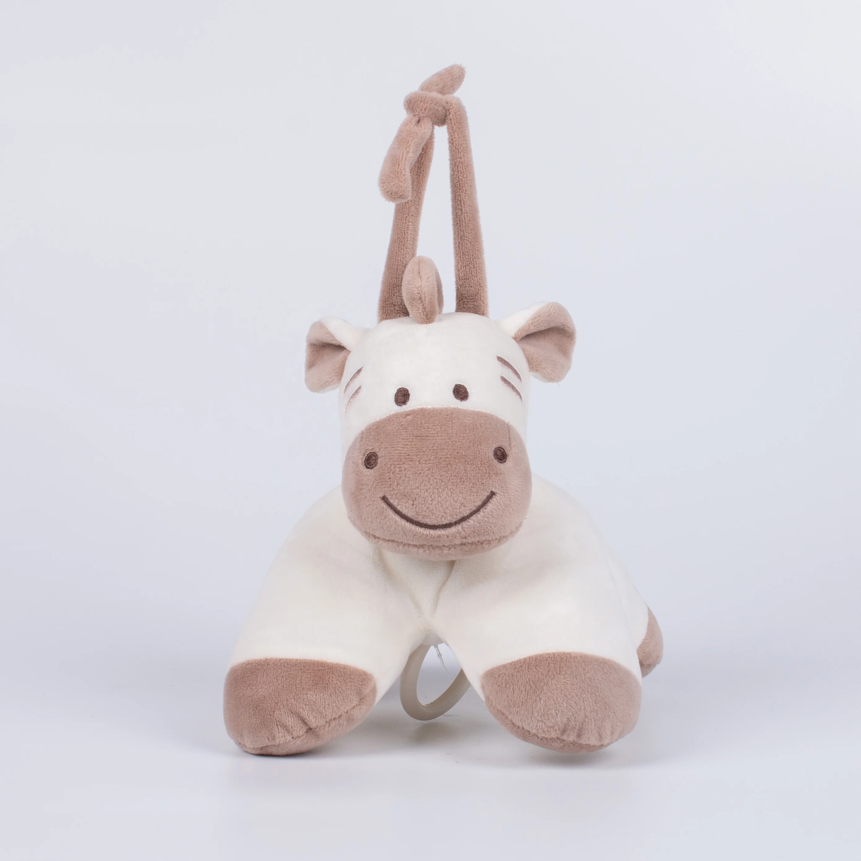 High quality musical horse plush electric stuffed kids comforter pull string