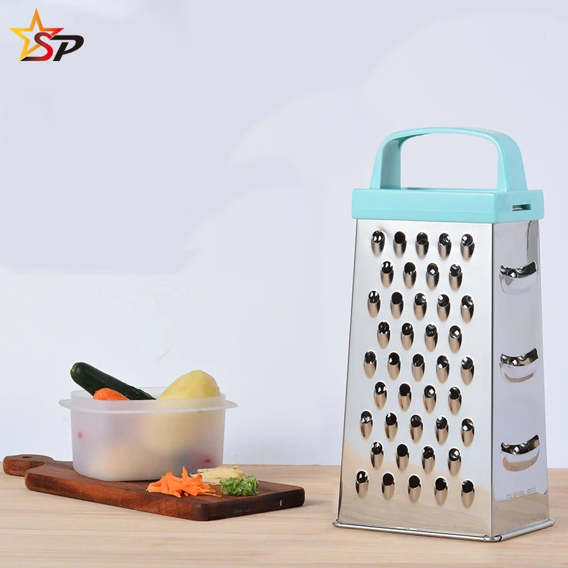 Wholesale high quality portable kitchen accessories vegetable cheese tools handheld stainless steel cheese grater